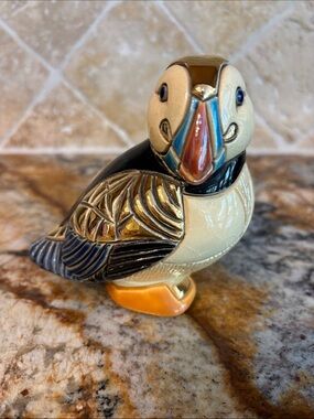 De Rosa Rinconada Ceramic Puffin Figurine 4"